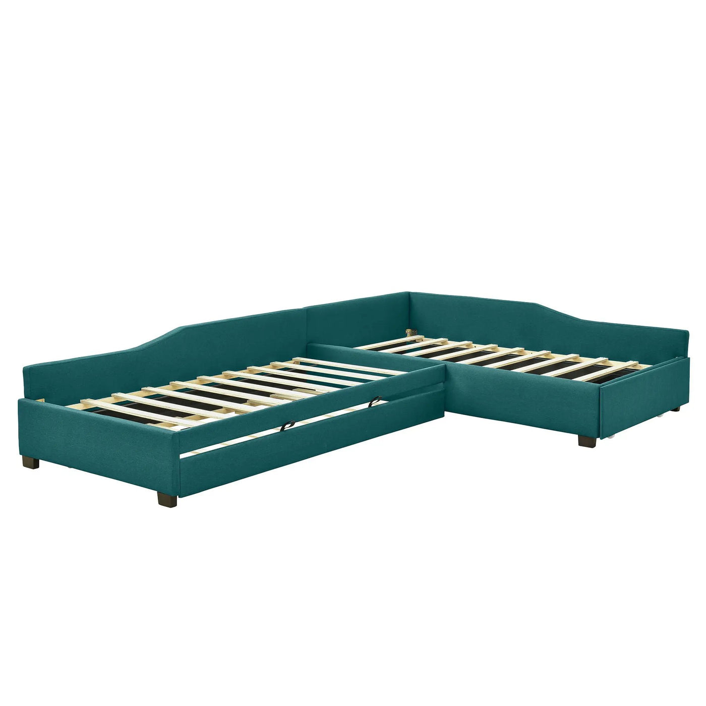 Upholstered Double Daybed With Trundle And Drawer by HouseOfZazla