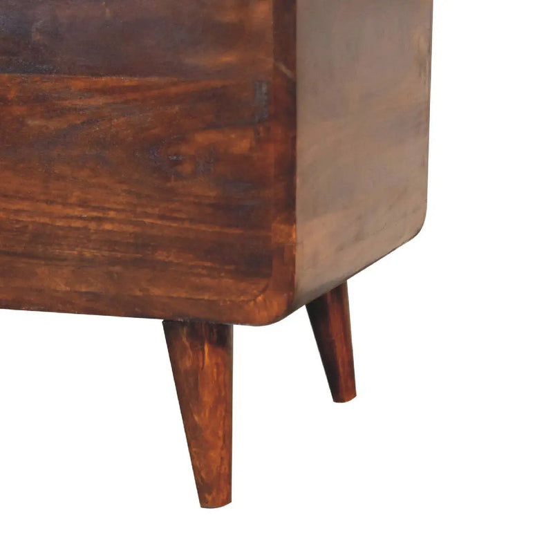 Curved Blanket Box - Chestnut by HouseOfZazla