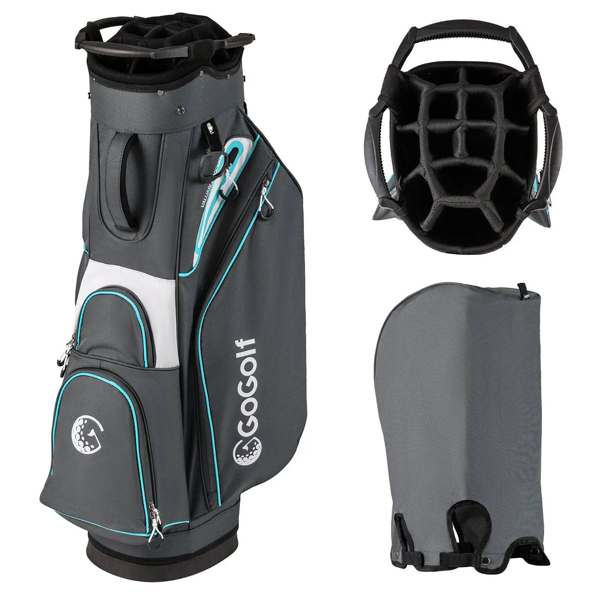 Golf Cart Bag Lightweight Portable Golf Club Organizer Bag, photo 3 of 16