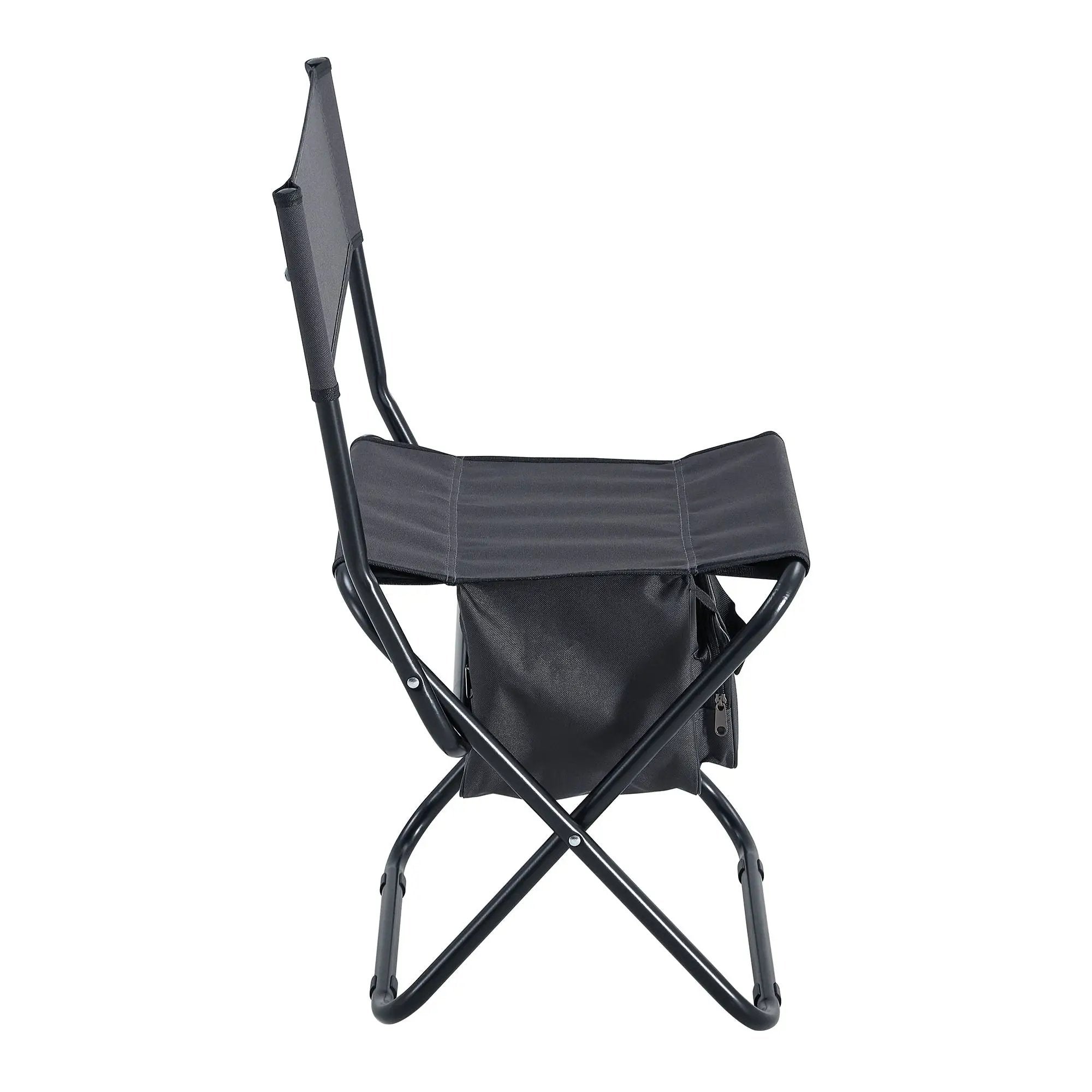 Folding Outdoor Chairs With Storage Bag, Portable Chair For Indoor, Outdoor Camping, Picnics And Fishing by HouseOfZazla