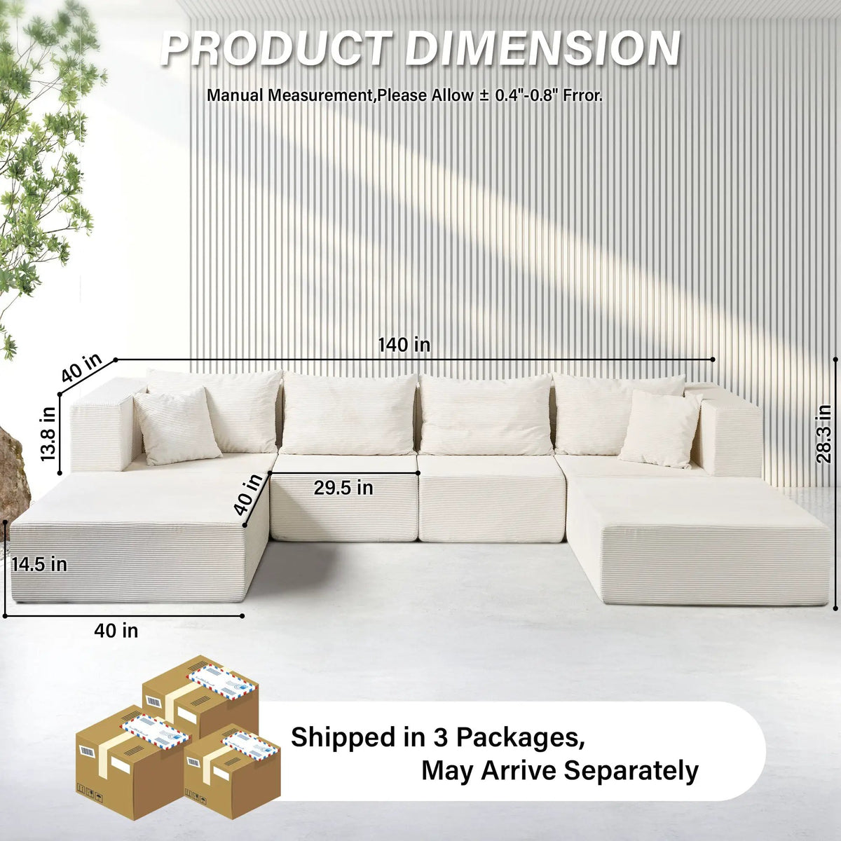 140" Modular Sectional Sofa Bed by HouseOfZazla