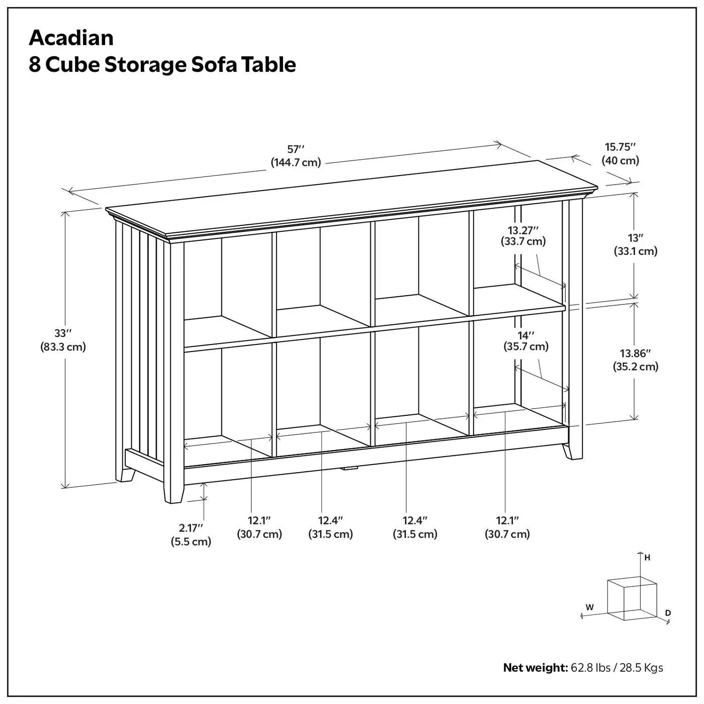 Acadian - Handcrafted Cube Storage by Unique Piece Furniture