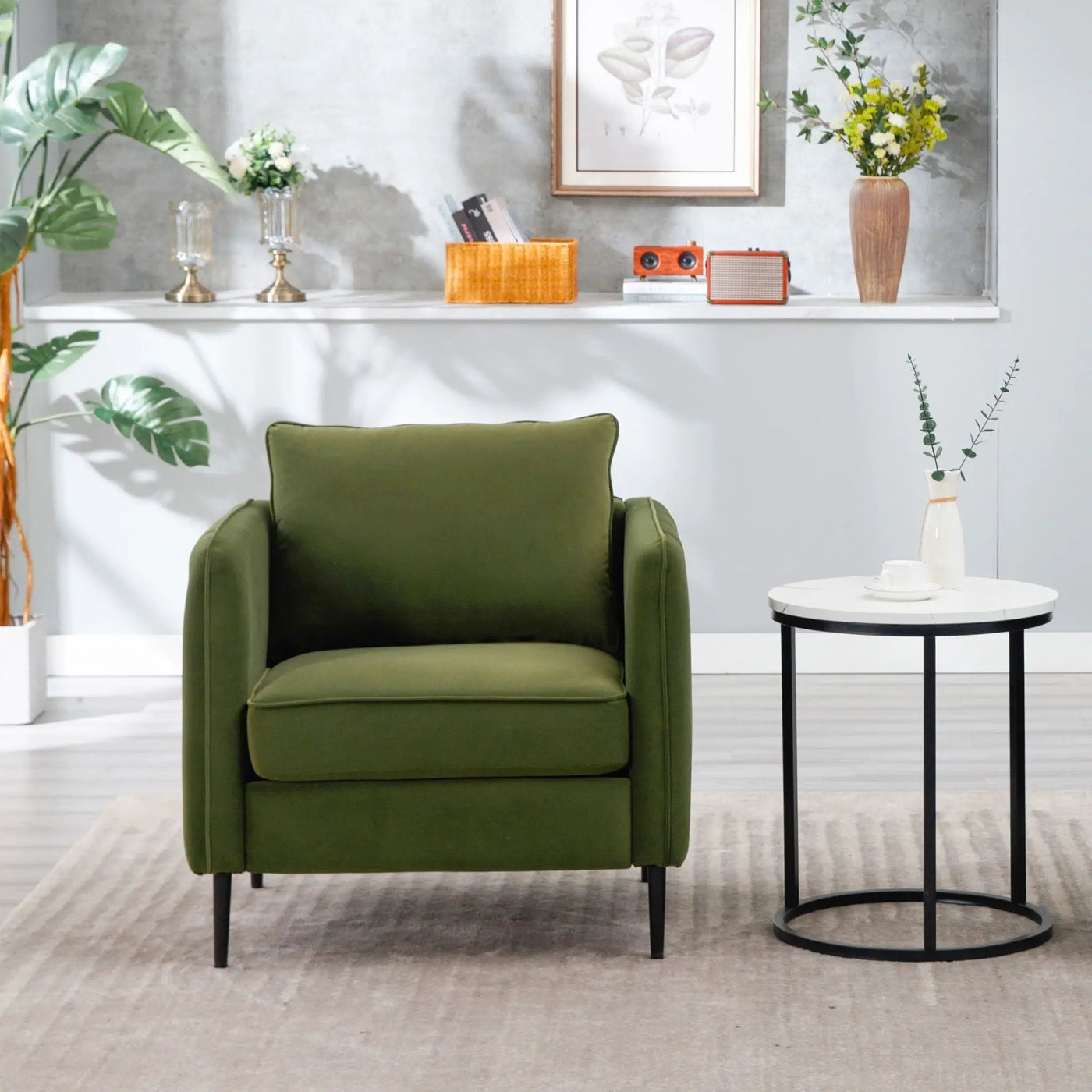Accent Chair With Pillow For Living Room by HouseOfZazla