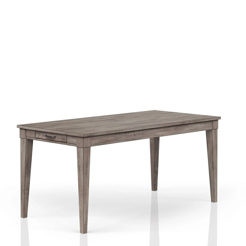 Rustic Dining Table 2 Storage Drawers And Leaf - Gray by Unique Piece Furniture