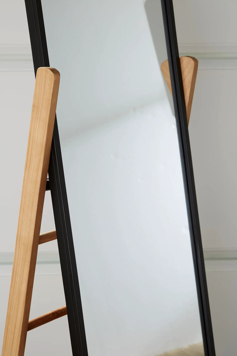 Bronick - Floor Mirror - Black / Brown by Unique Piece Furniture