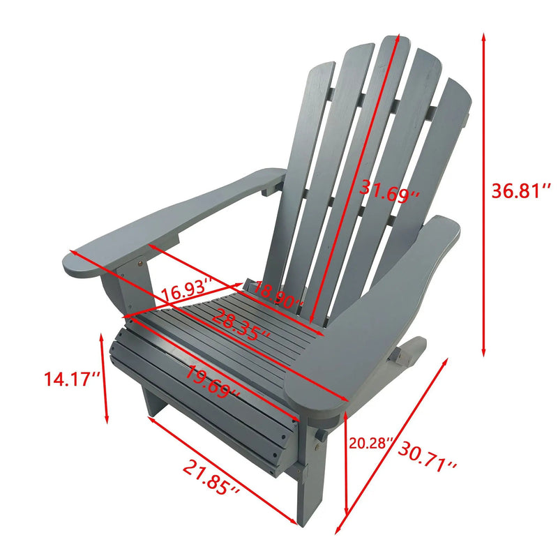 Outdoor Or Indoor Adirondack Chair - Walnut by HouseOfZazla