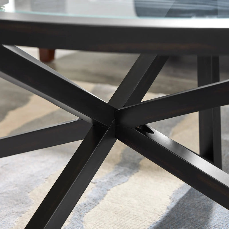 Modern Simple Glass Coffee Table by HouseOfZazla
