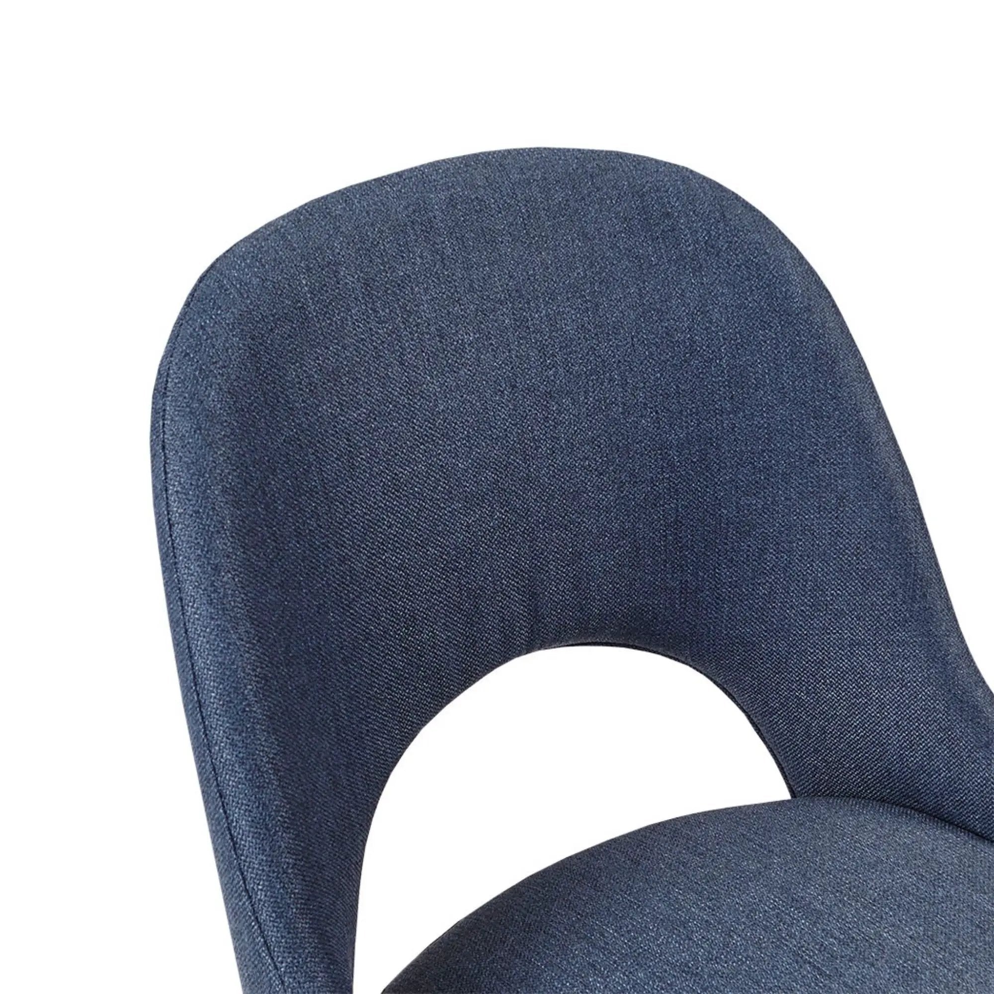 Dining Side Chair Upholstered Textured (Set of 2) - Navy by Unique Piece Furniture