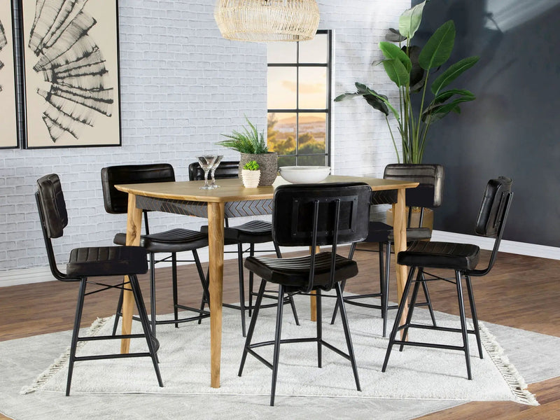 Partridge 7-piece Counter Dining Set Sheesham and Espresso by Unique Piece Furniture