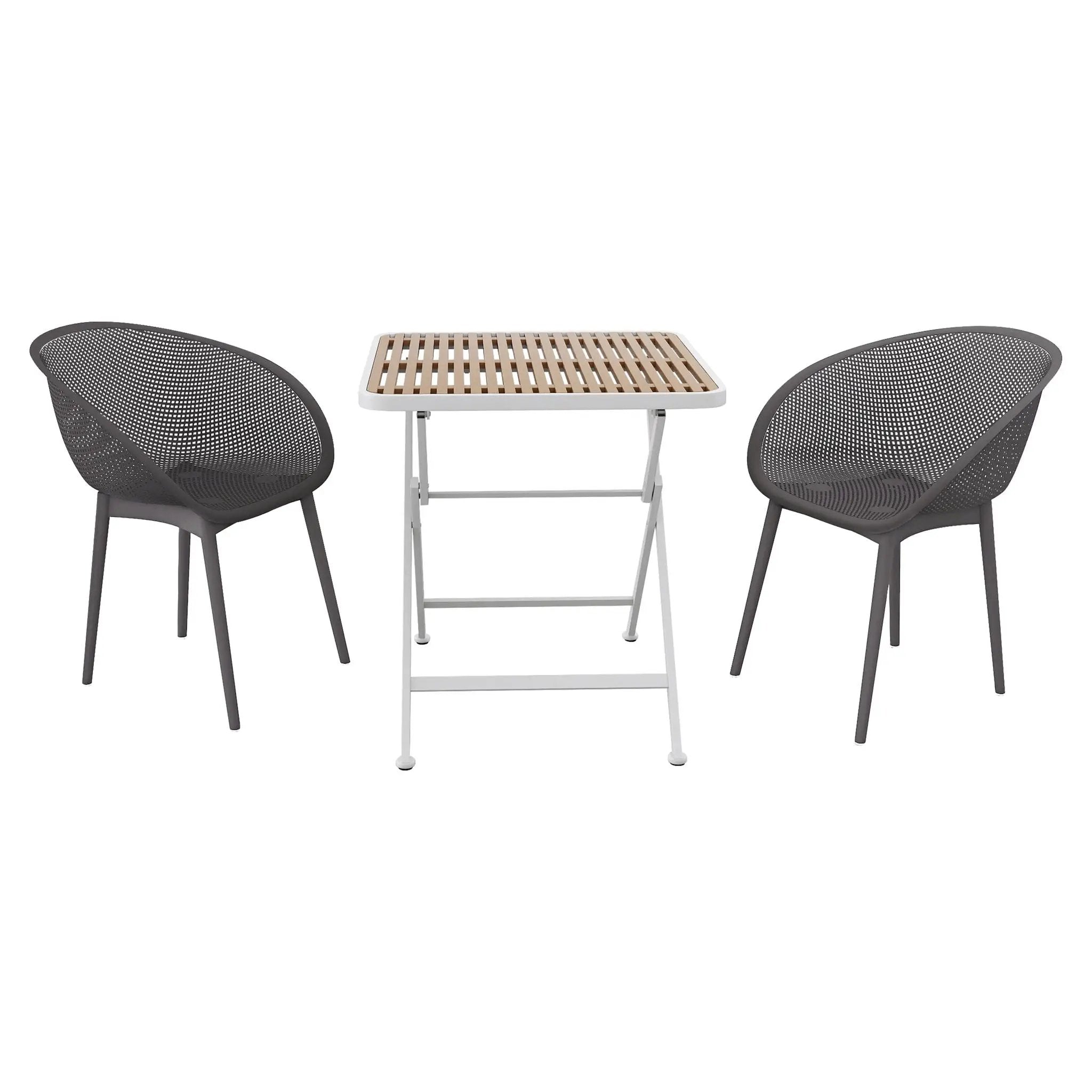 2 Pack Lounge Chair Set & Folding Square Table by HouseOfZazla
