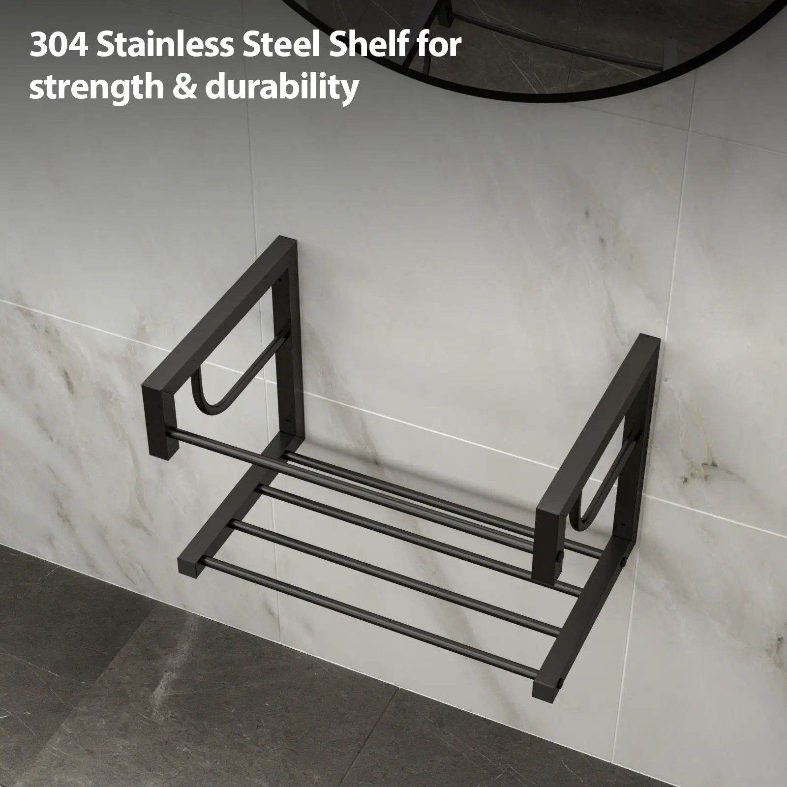 Wall Mounted Rectangular Bathroom Sink With Towel Bar & Overflow - White by Unique Piece Furniture