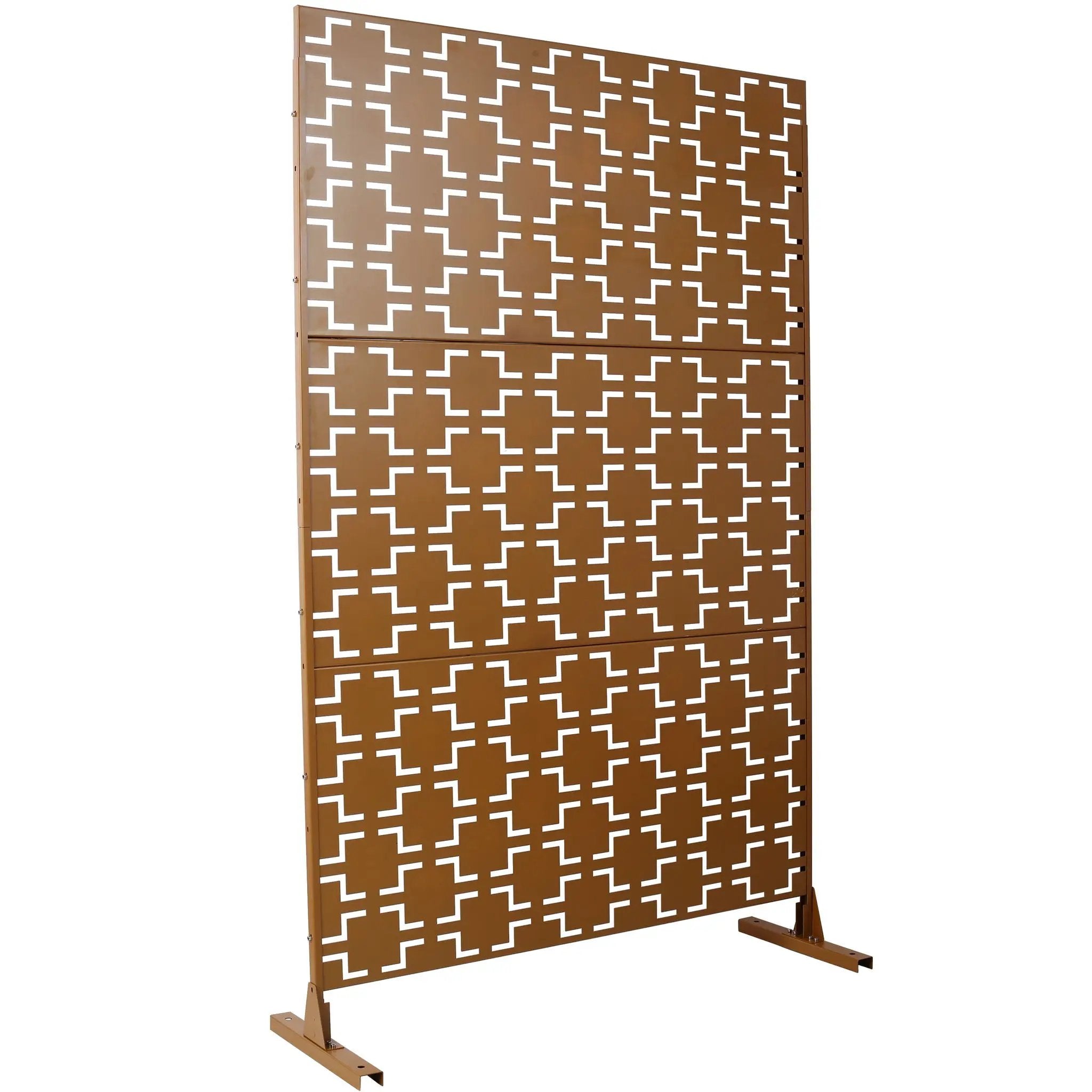 Outdoor & Indoor Metal Privacy Freestanding Decorative Screen by Unique Piece Furniture