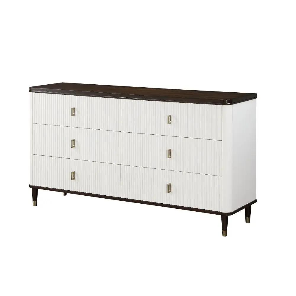 Carena - Dresser With Jewelry Tray - White & Brown by Unique Piece Furniture
