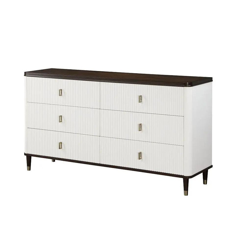 Carena - Dresser With Jewelry Tray - White & Brown by Unique Piece Furniture