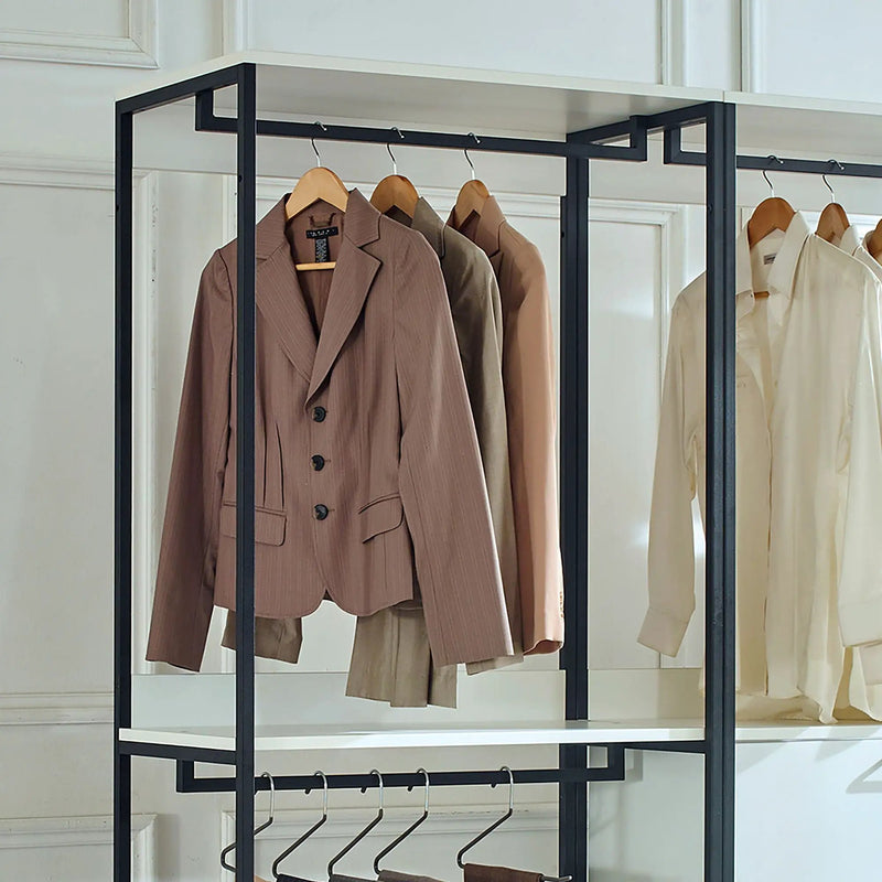 Fiona - Freestanding, Walk-In Closet System - White by HouseOfZazla