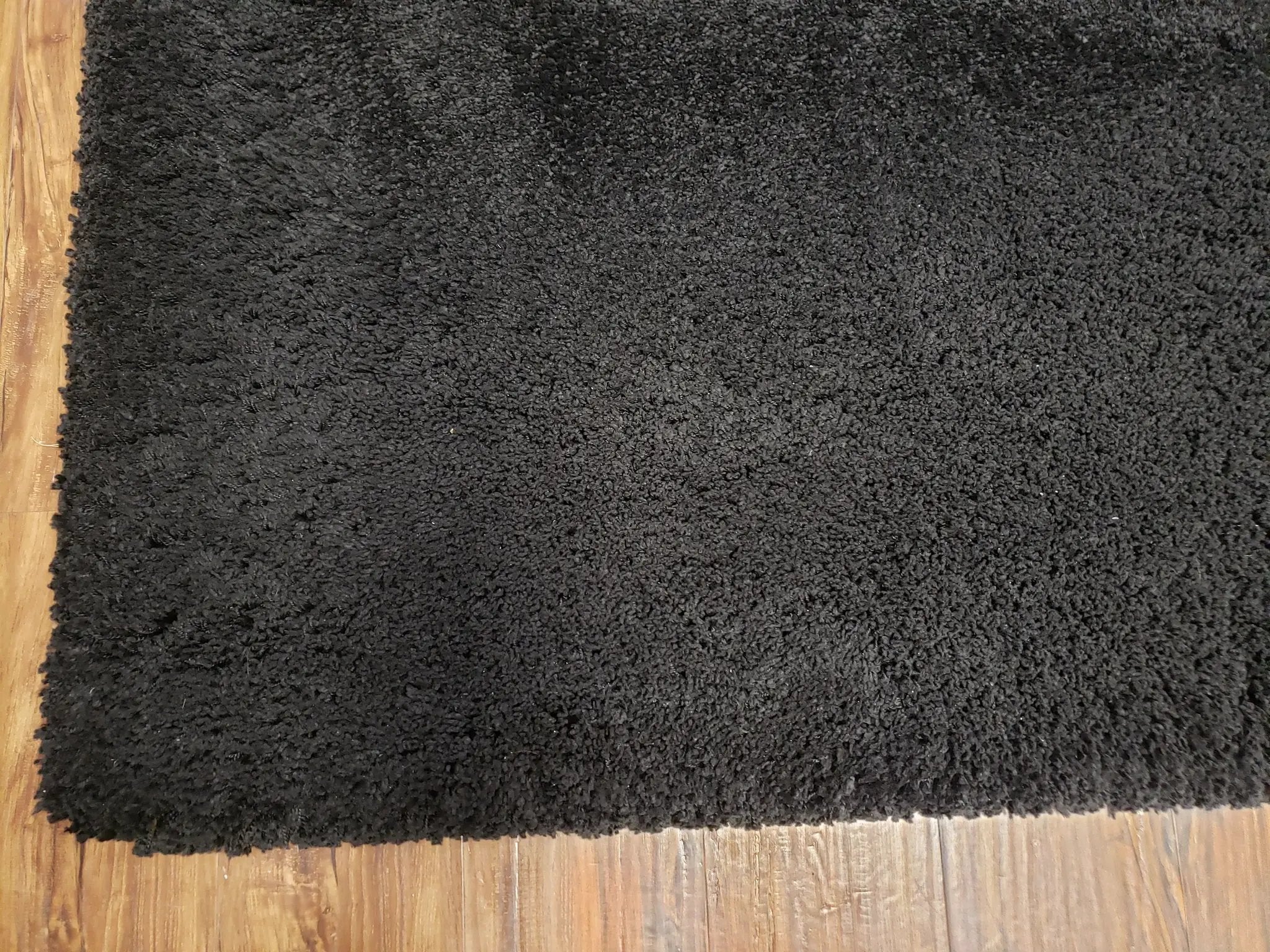 Black Shag Rug 8x10, Savafieh Milan Fluffy Black Carpet, Room Sized Shag Rug, Modern Contemporary Rug, Soft Living Room Rug, Bedroom Rug by Jewel Rugs