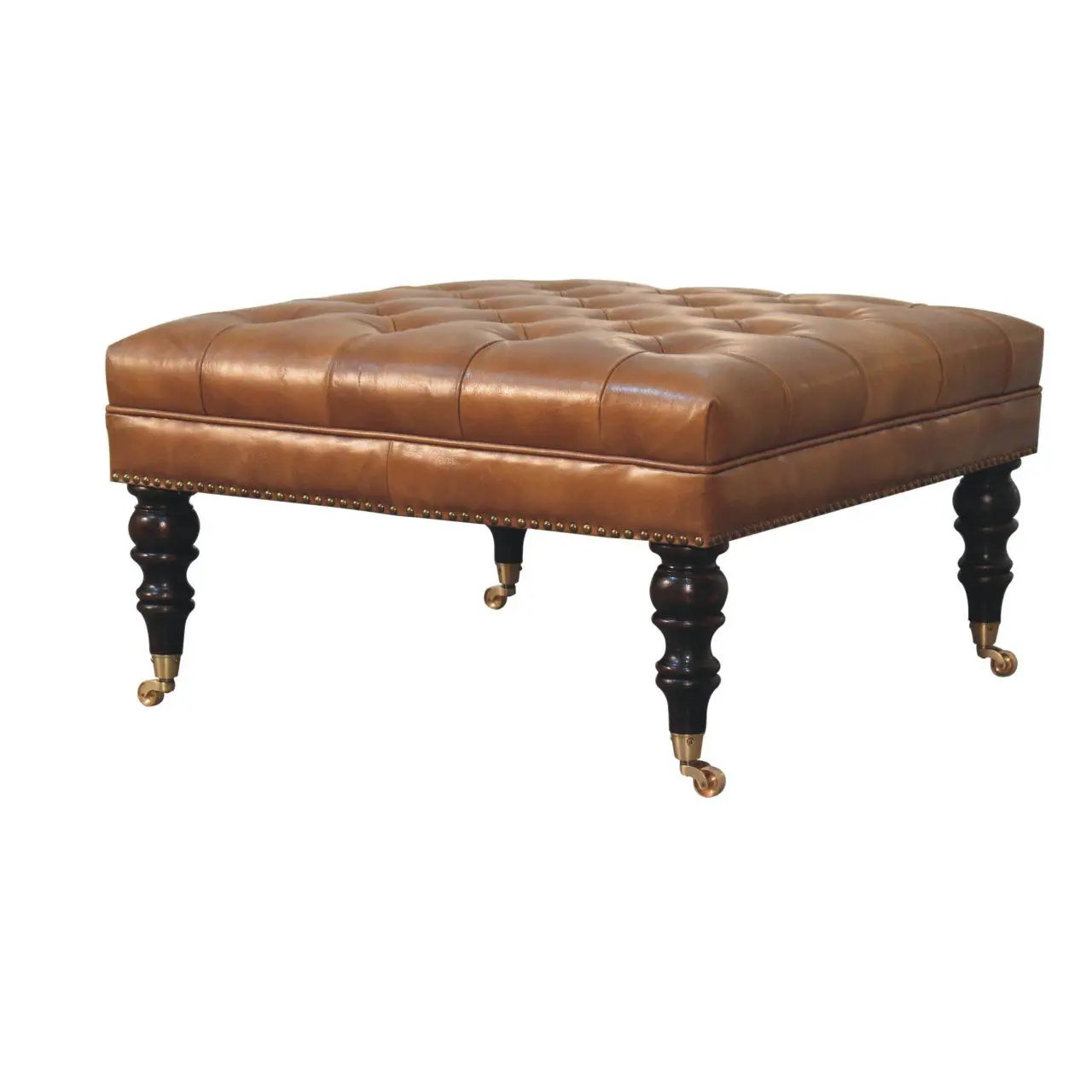 Buffalo - Ottoman With Castor Legs by HouseOfZazla