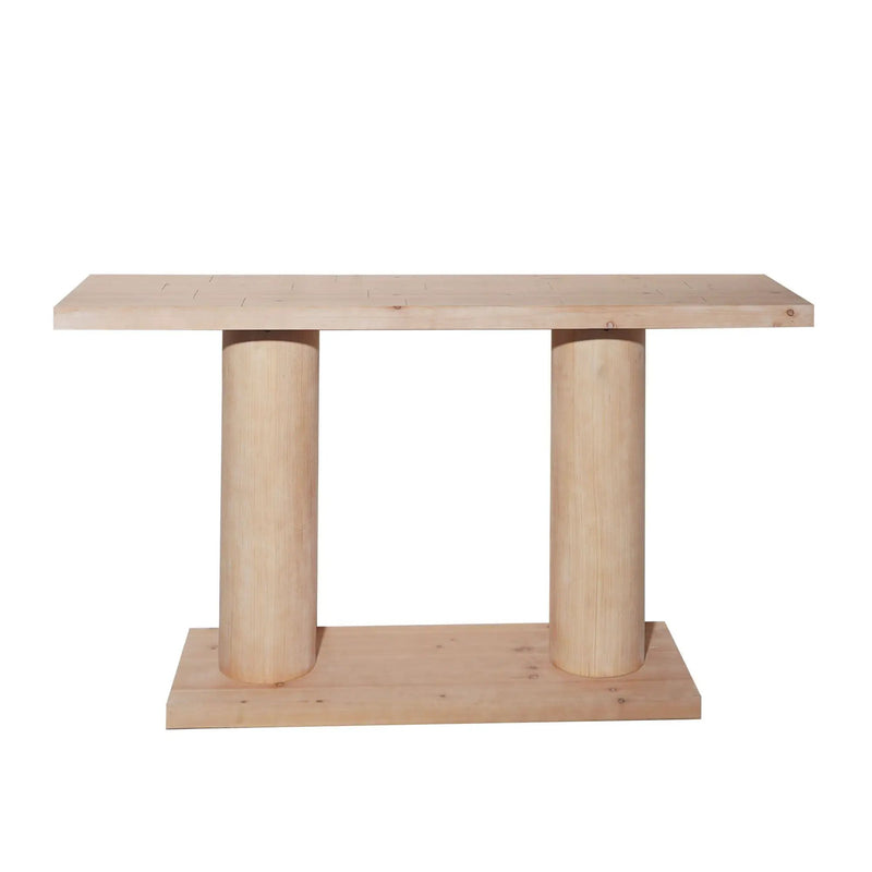 Double Cylinder Base Console Table For Living Room - Multi by Unique Piece Furniture