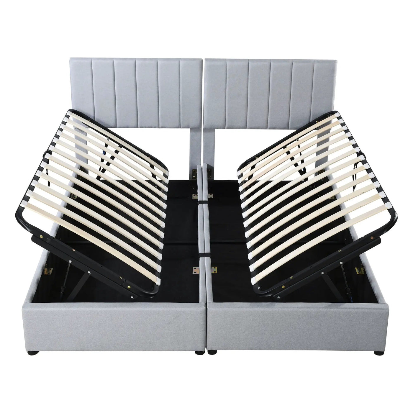 Upholstered Platform Bed With A Hydraulic Storage System by Unique Piece Furniture