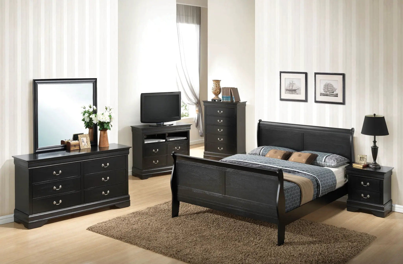 Panel Sleigh Bed by HouseOfZazla