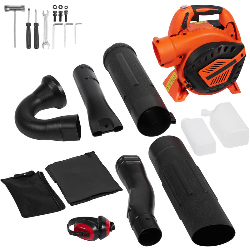 Leaf Blower, 26CC 2-Cycle Handheld with Vacuum and Collection Bag by HouseOfZazla