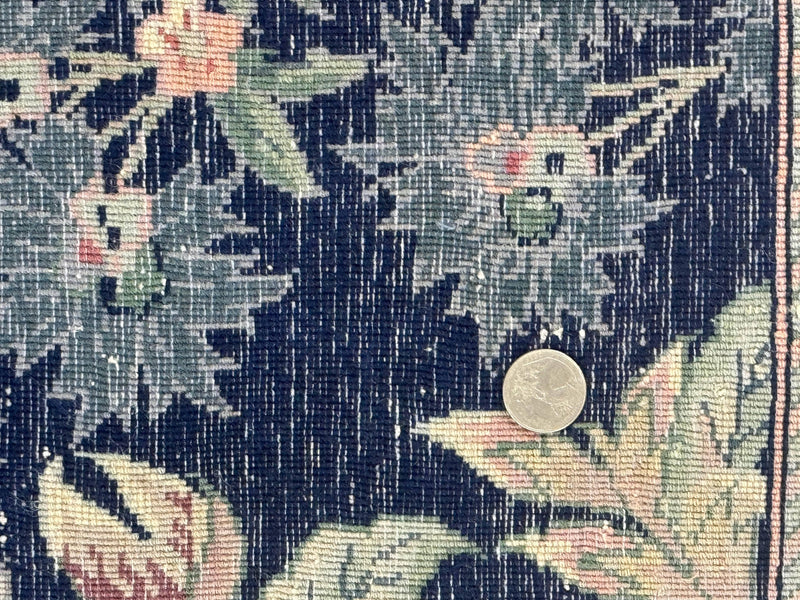 Sino Persian Rug 6x9, Navy Blue, Floral by Jewel Rugs