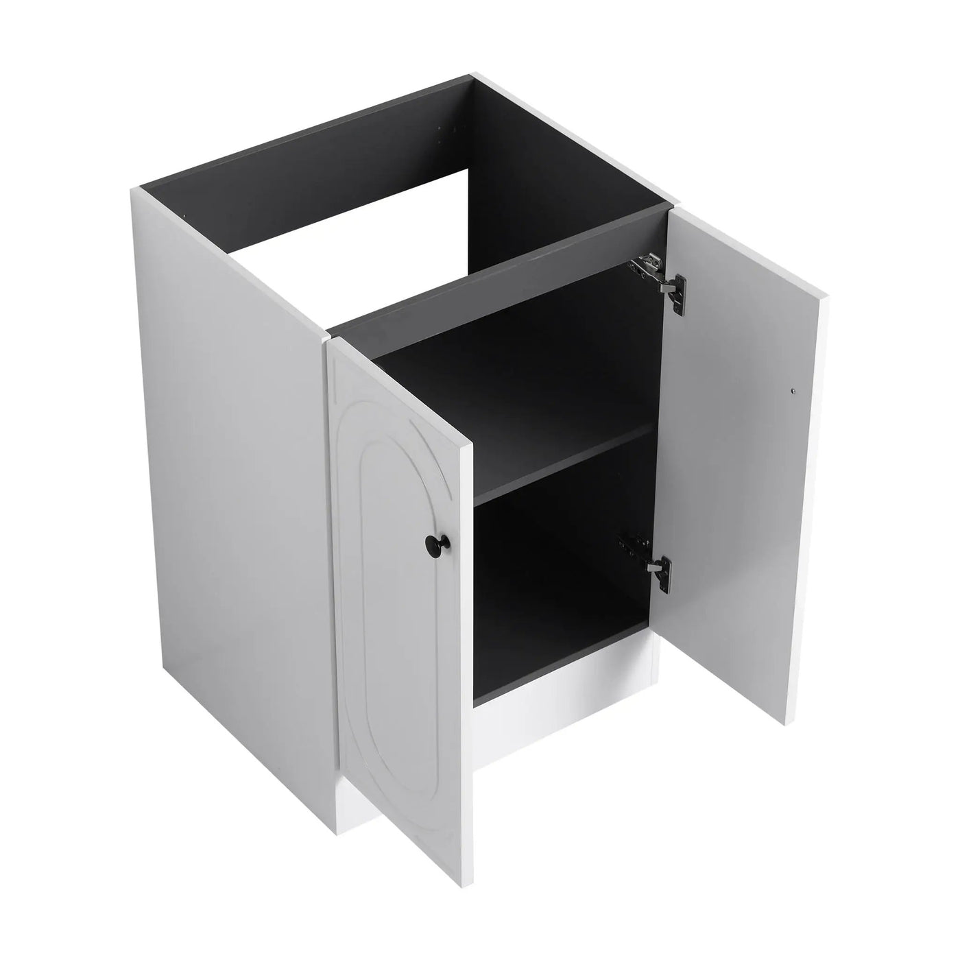 Modern Freestanding Bathroom Vanity With Soft Close Cabinet Doors by HouseOfZazla