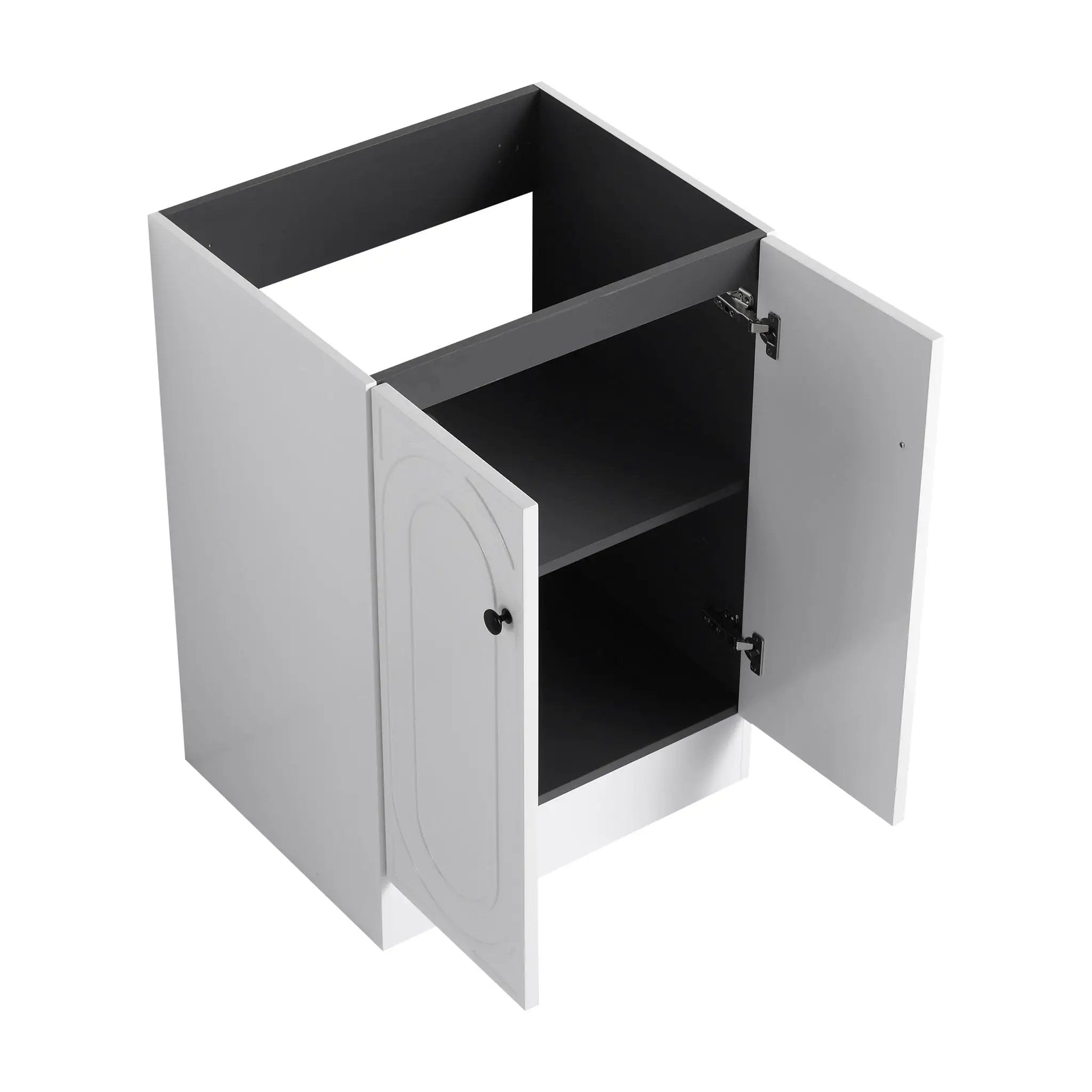 Modern Freestanding Bathroom Vanity With Soft Close Cabinet Doors by HouseOfZazla