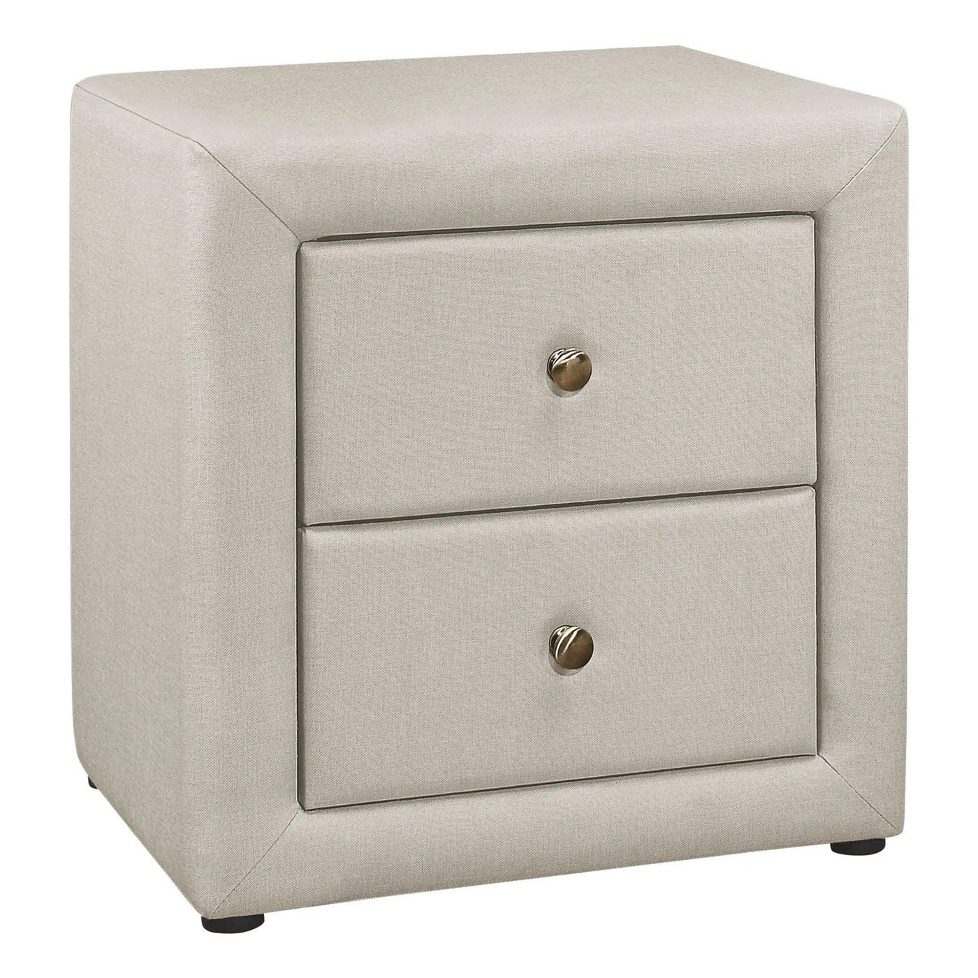 Nightstand, Storage Drawer Versatile Use, Upholstered, Transitional by Unique Piece Furniture