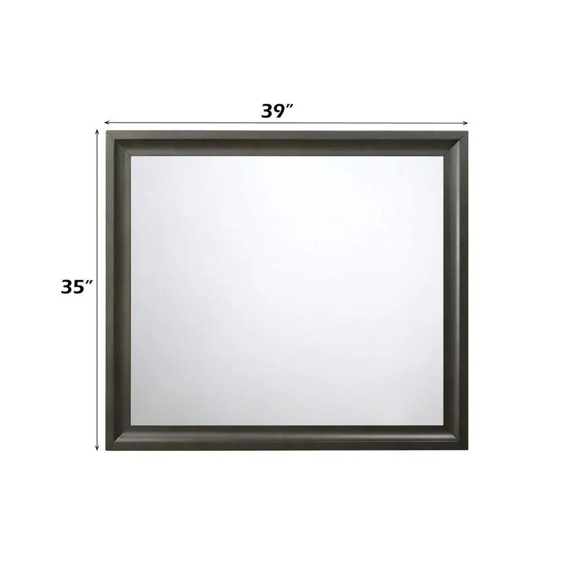 Soteris - Mirror - Antique Gray by Unique Piece Furniture