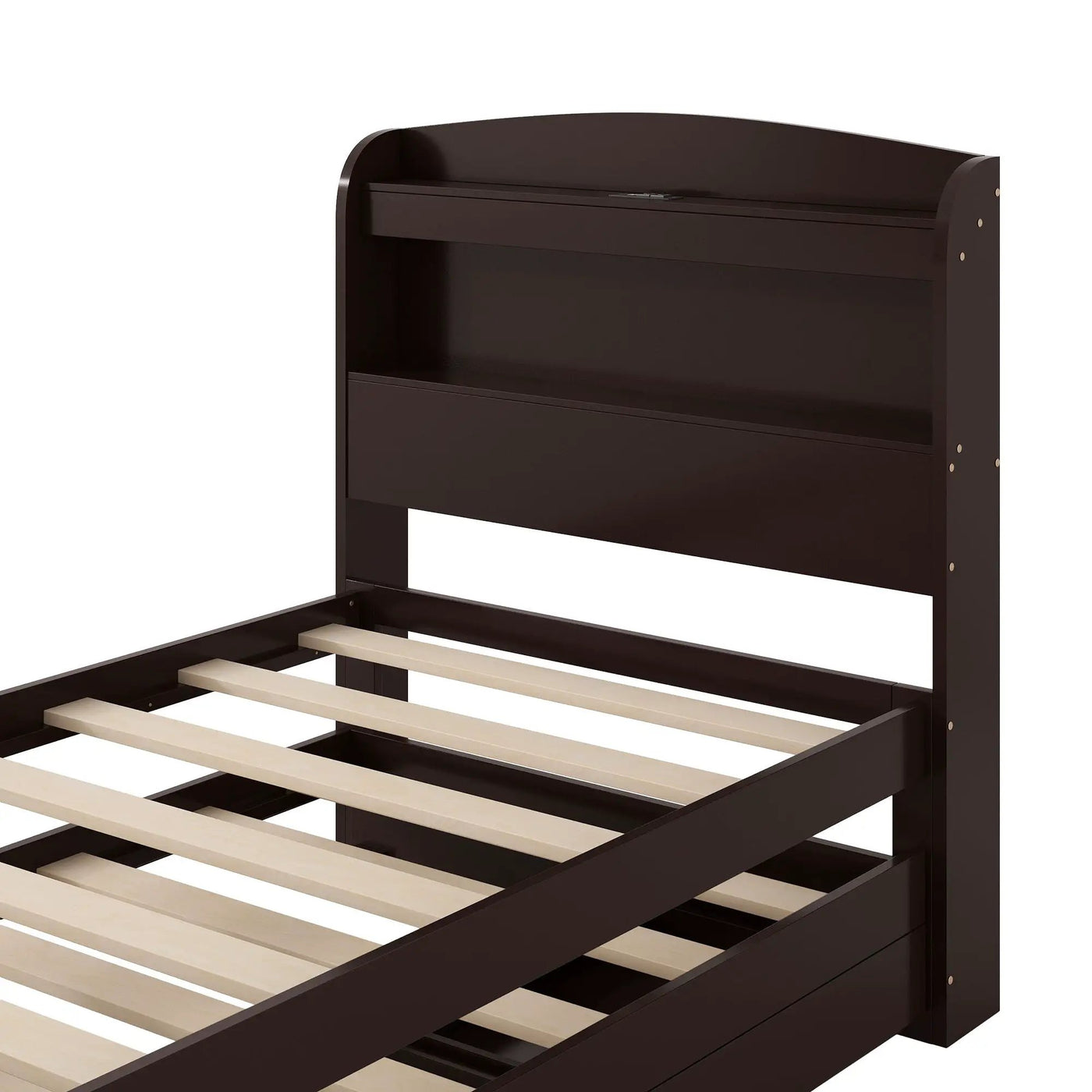 Platform Bed With LED Headboard, Charging Station, Trundle And 2 Drawers by Unique Piece Furniture