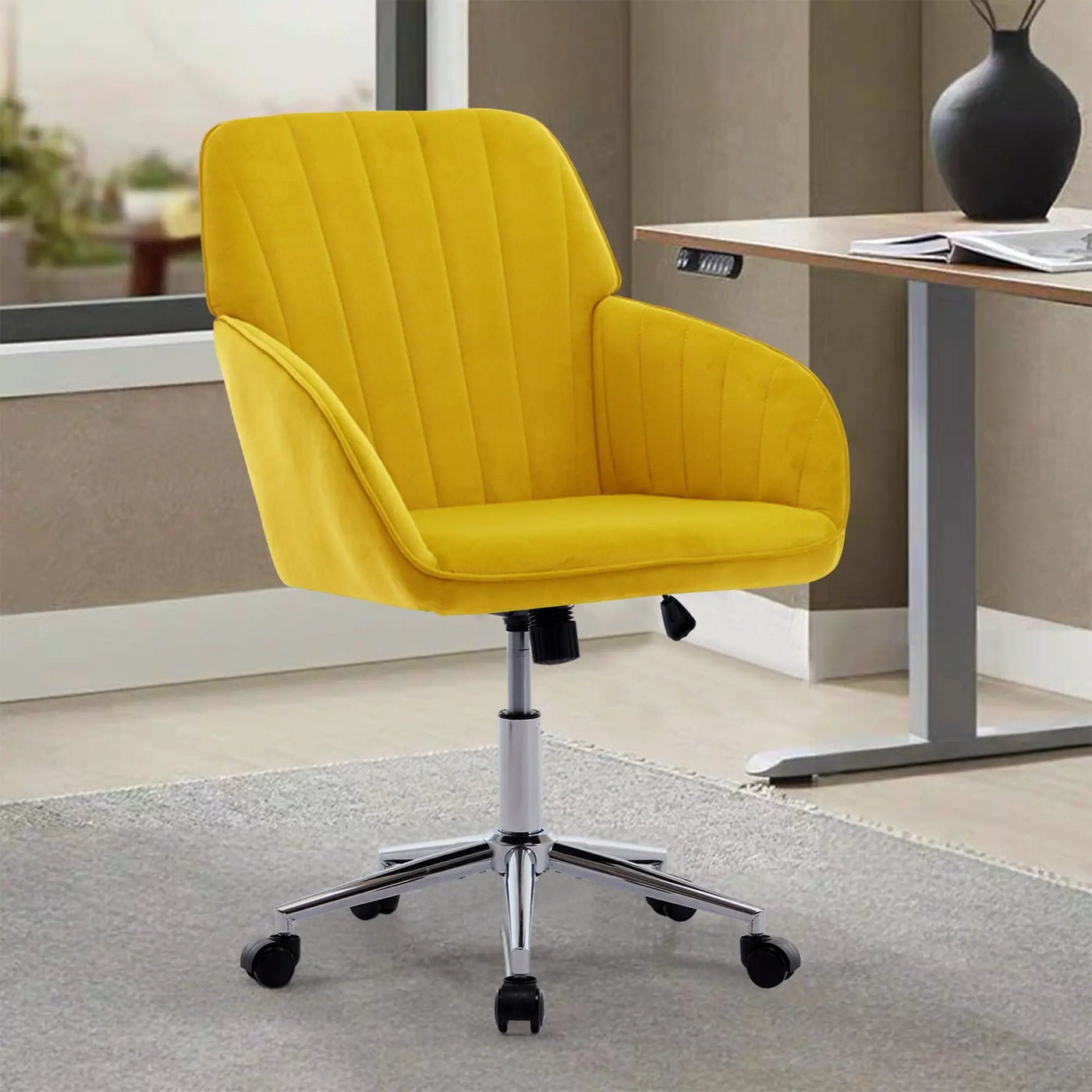 Adjustable Ergonomic Office Chair, Swivel Backrest Seat by Unique Piece Furniture