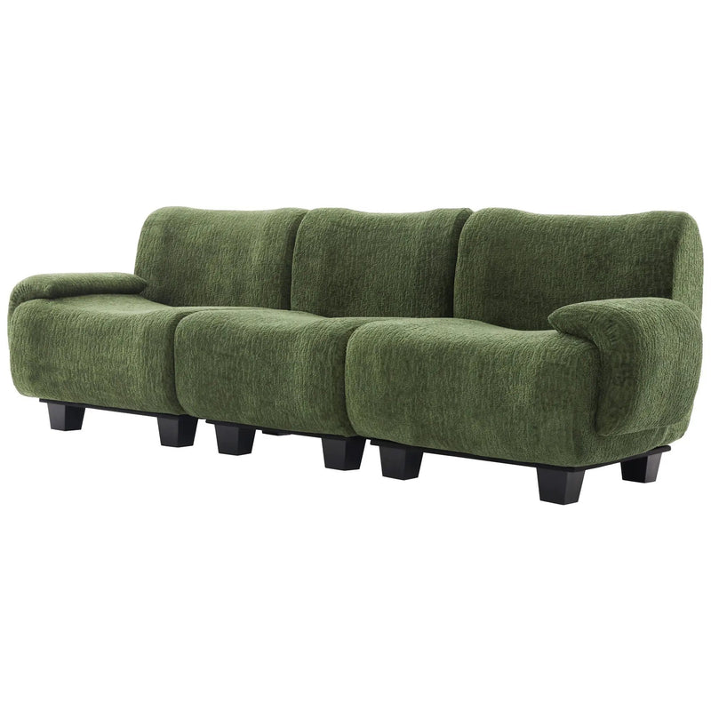 3 Seater Sofa Couch With Curved Armrests by HouseOfZazla