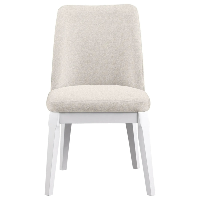 Carissa Upholstered Dining Side Chair Beige (Set of 2) by Unique Piece Furniture