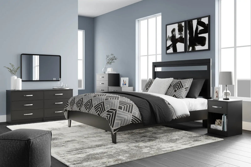 Finch - Six Drawer Dresser - Black by Unique Piece Furniture