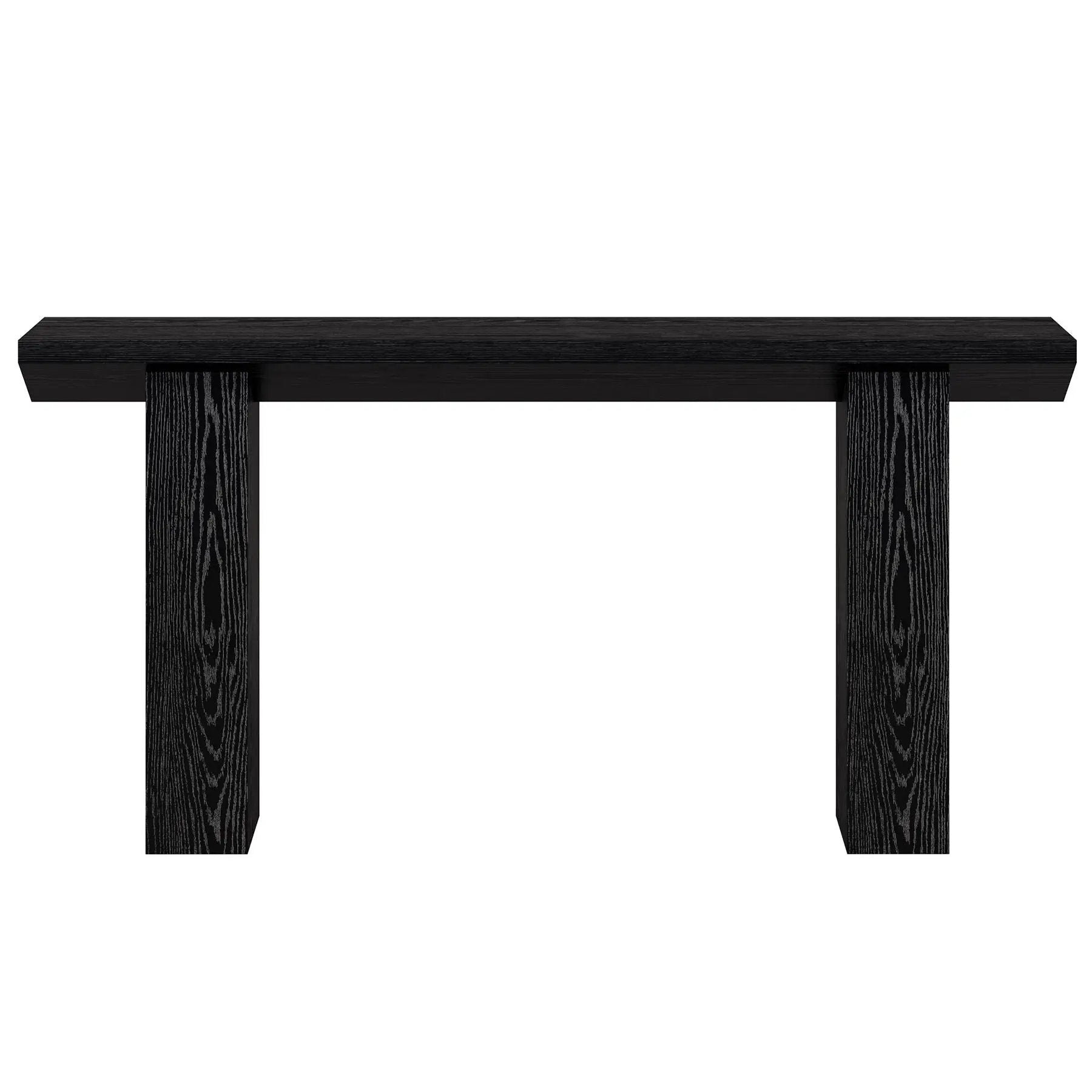 Extra Long Narrow Console Table For Entryway & Hallway - Black / White Print by HouseOfZazla