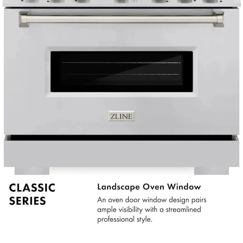 ZLINE 48" Dual Fuel Range, Gas Cooktop, Electric Convection Oven Stainless Steel, CDR48 by Farmhouse Kitchen and Bath
