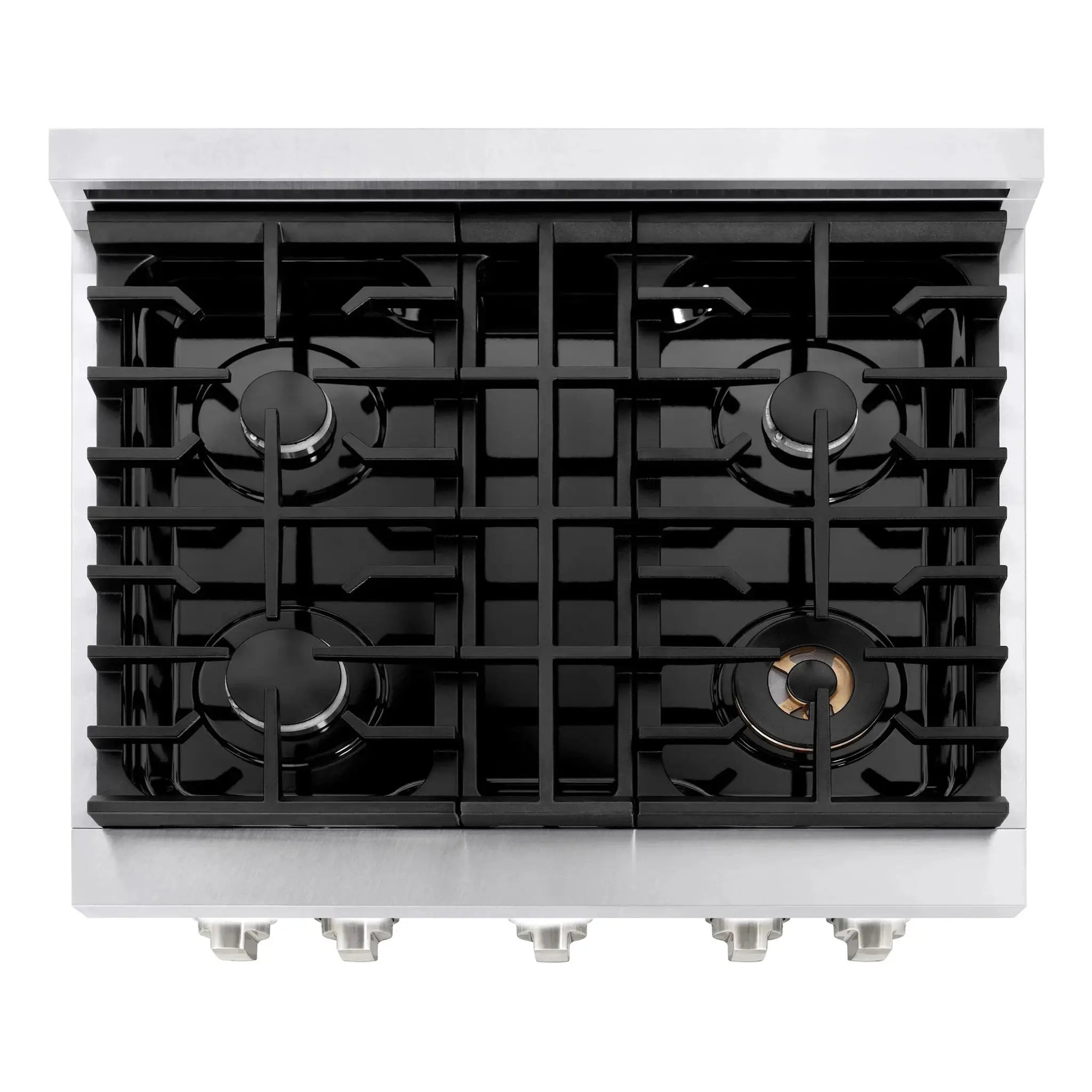 ZLINE 30"Paramount Dual Fuel Range DuraSnow® Stainless Steel SDRS-30 by Farmhouse Kitchen and Bath