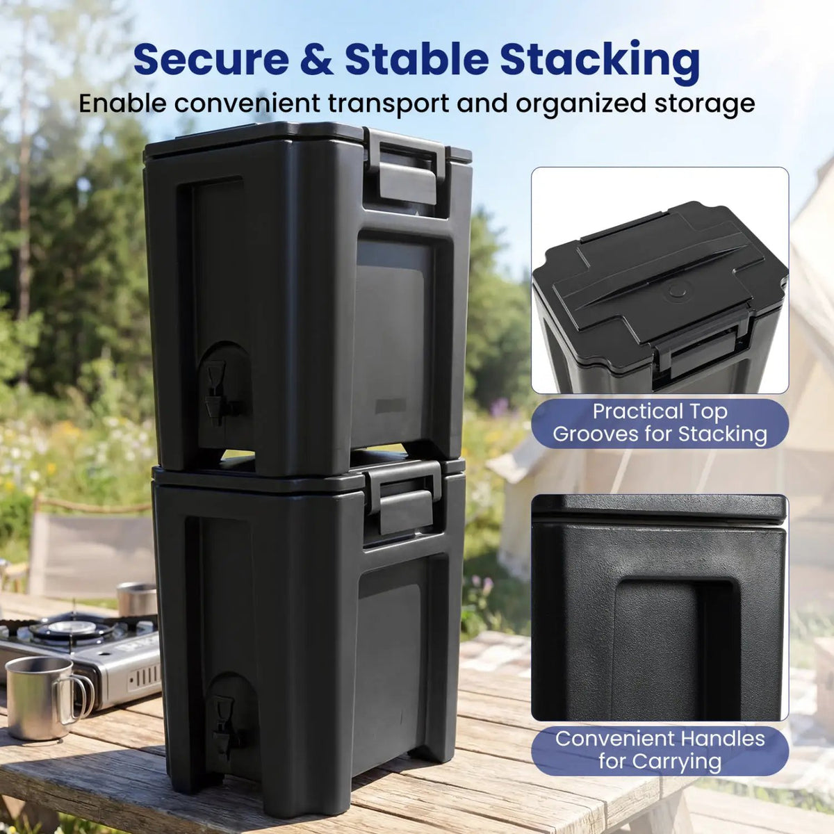 13.2 Gal Insulated Beverage Dispenser Commercial with Two-Stage Faucet, photo 31 of 32