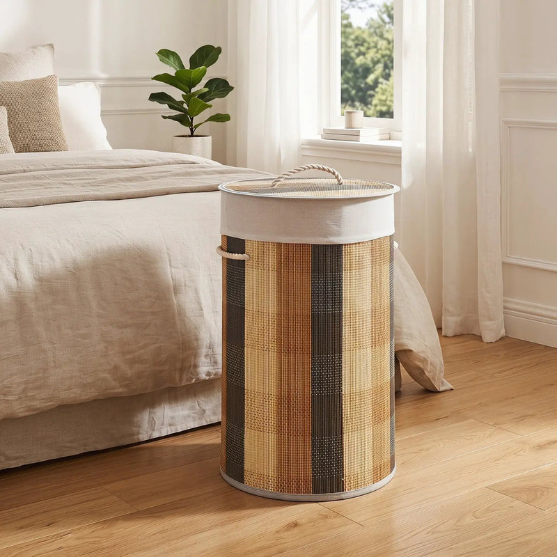 13.2 Gallon Bamboo Laundry Hamper with Removable Liner by DirectDeals