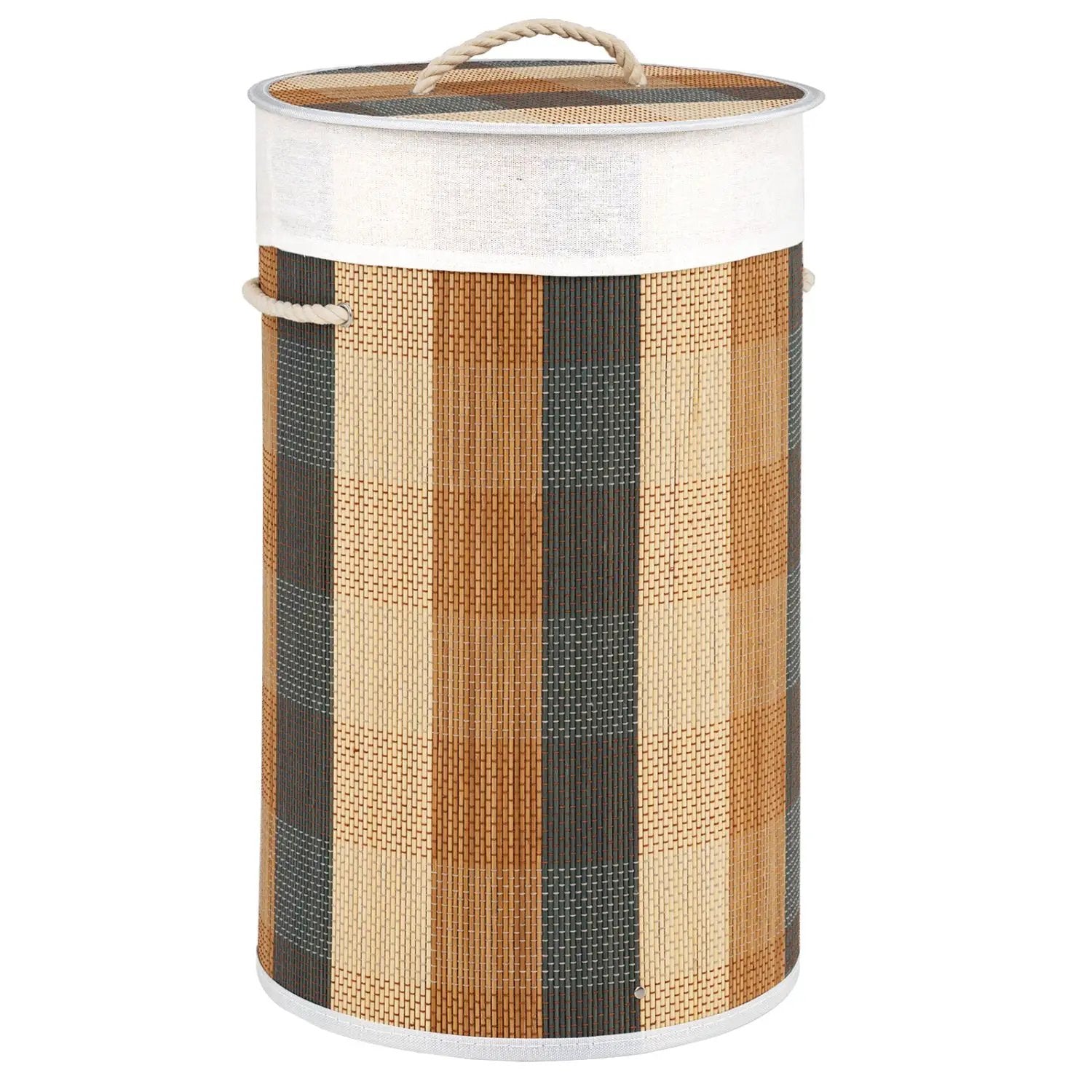 13.2 Gallon Bamboo Laundry Hamper with Removable Liner by DirectDeals
