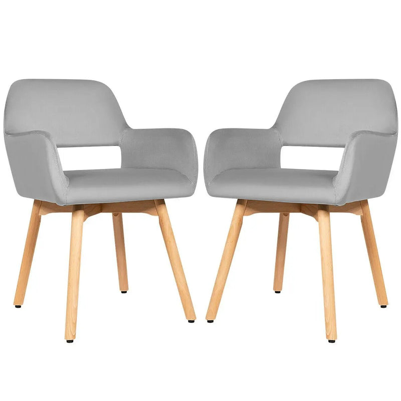 Set of 2 Modern Accent Armchairs by DirectDeals