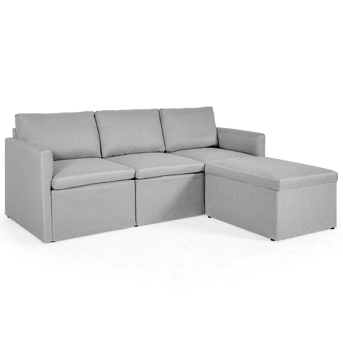 Convertible L-Shaped Sectional Sofa Couch with Reversible Chaise, photo 2 of 24