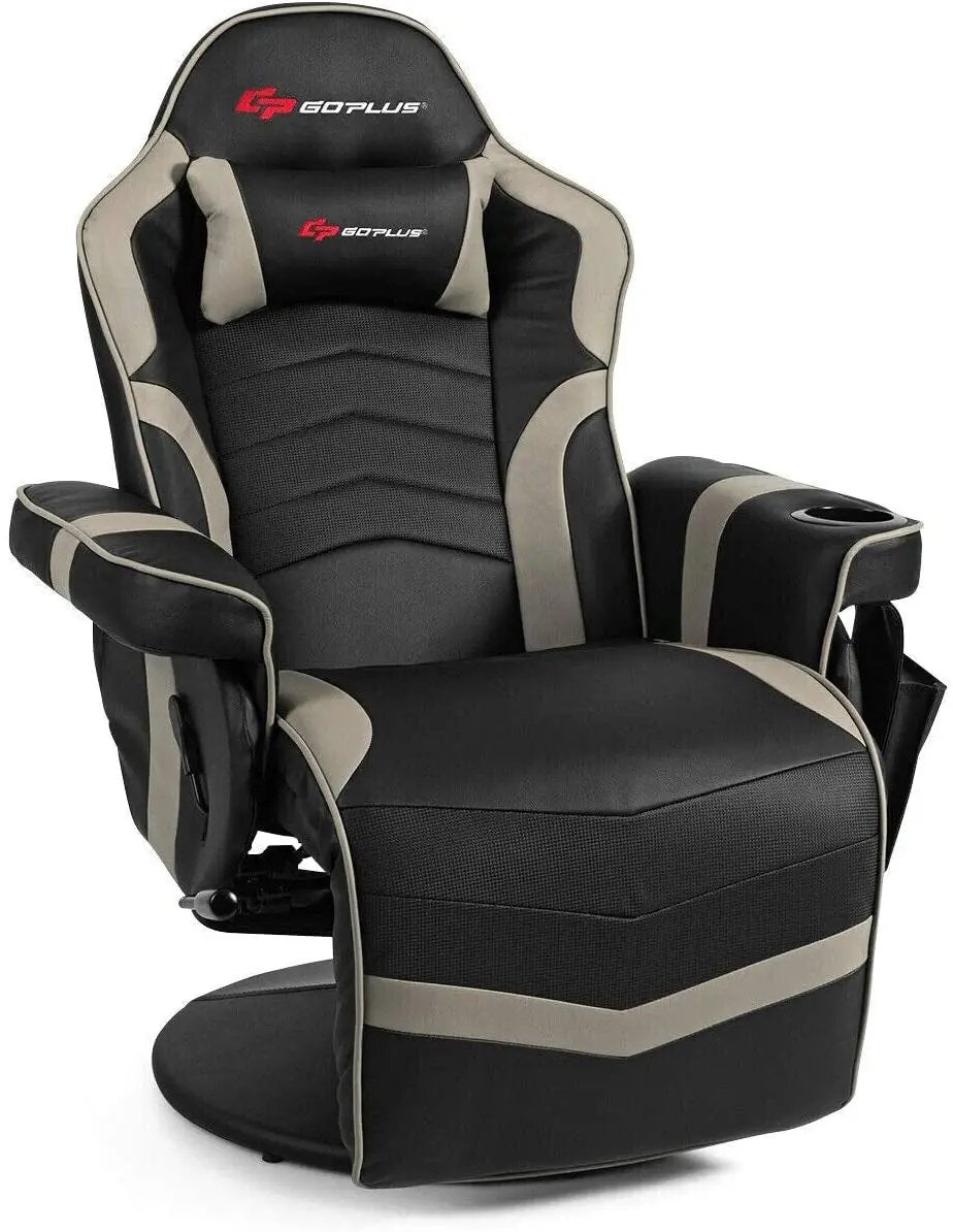 Ergonomic High Back Massage Gaming Chair with Pillow, photo 10 of 12