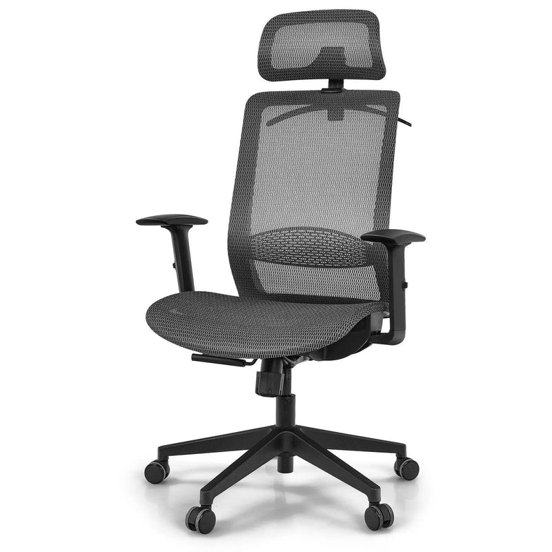 Height Adjustable Ergonomic High Back Mesh Office Chair with Hange by DirectDeals