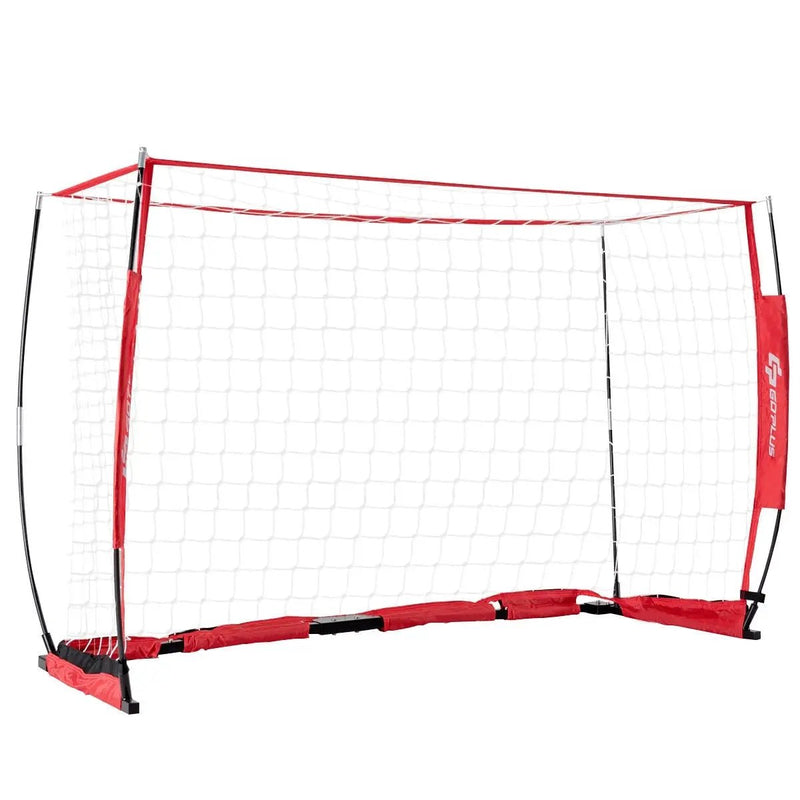 6/8/12 Feet Durable Bow Style Soccer Goal Net with Bag-12' x 6' by DirectDeals
