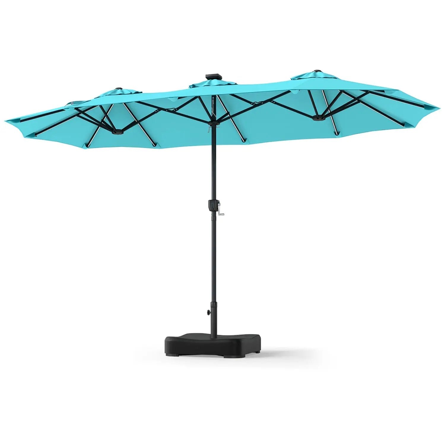 13 FT Double-Sided Patio Umbrella with 108 LED Lights & Base by DirectDeals