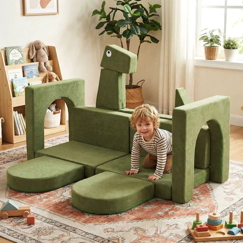 13 Pieces Modular Kids Play Couch for Inspiring Creativity by DirectDeals