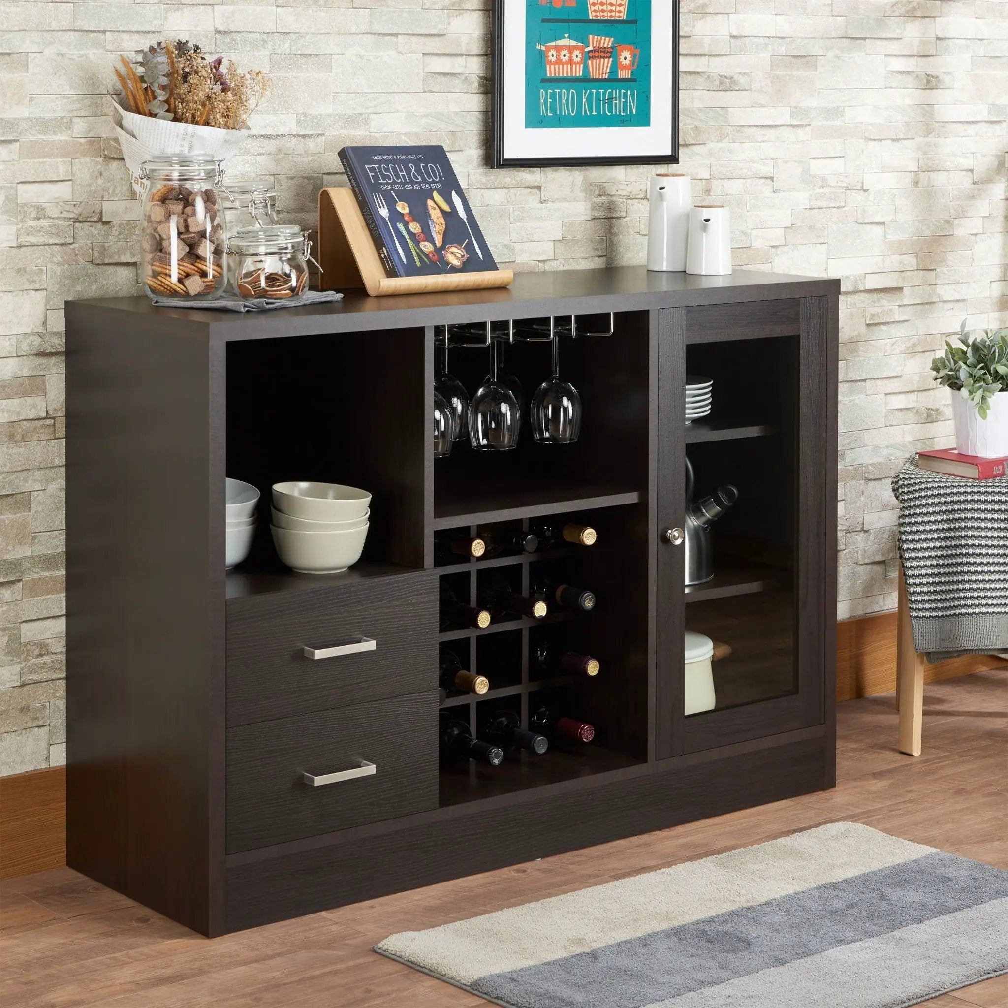 Hazen - Wine Cabinet III - Espresso by Unique Piece Furniture