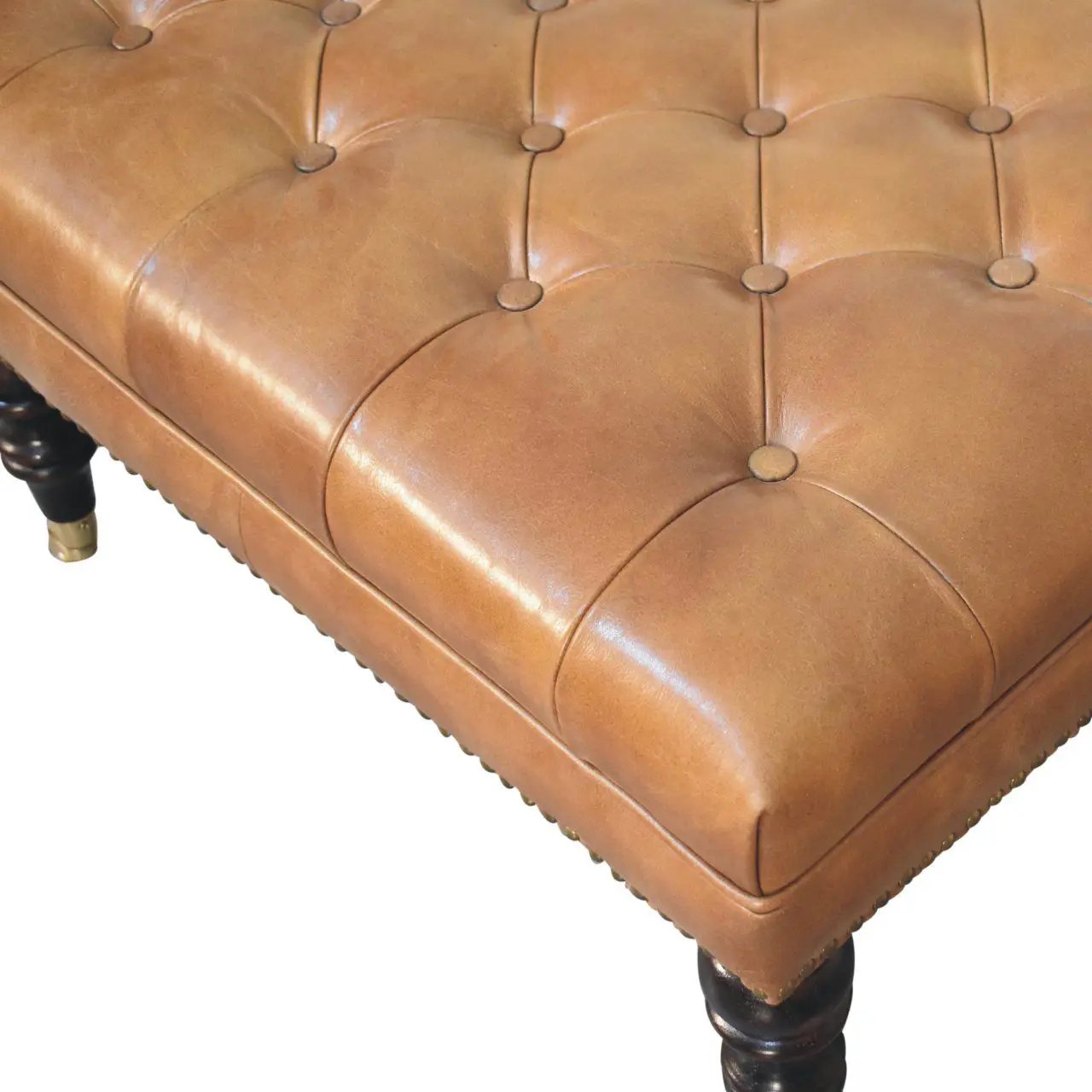 Buffalo - Ottoman With Castor Legs by HouseOfZazla